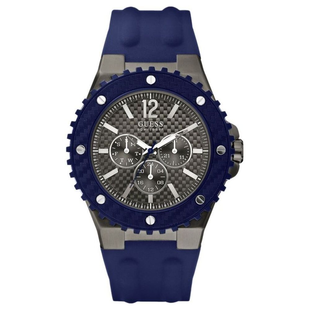Guess Men's Overdrive Black Dial Watch - W11619G2